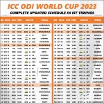 odi world cup 2023 confirmed schedule download pdf